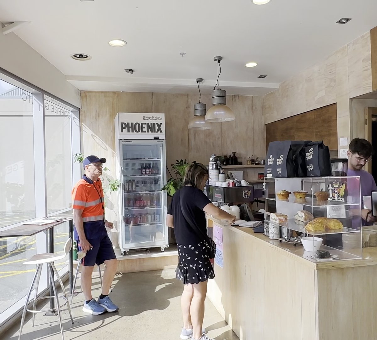 Interior of Raglan Roast Coffee, specialty coffee shop in Wellington