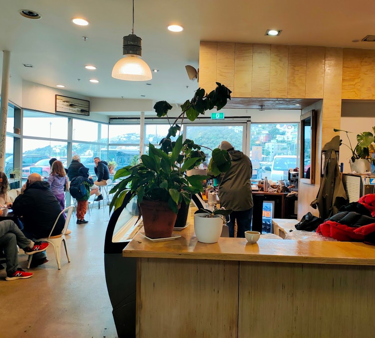 Interior of Raglan Roast Coffee, specialty coffee shop in Wellington