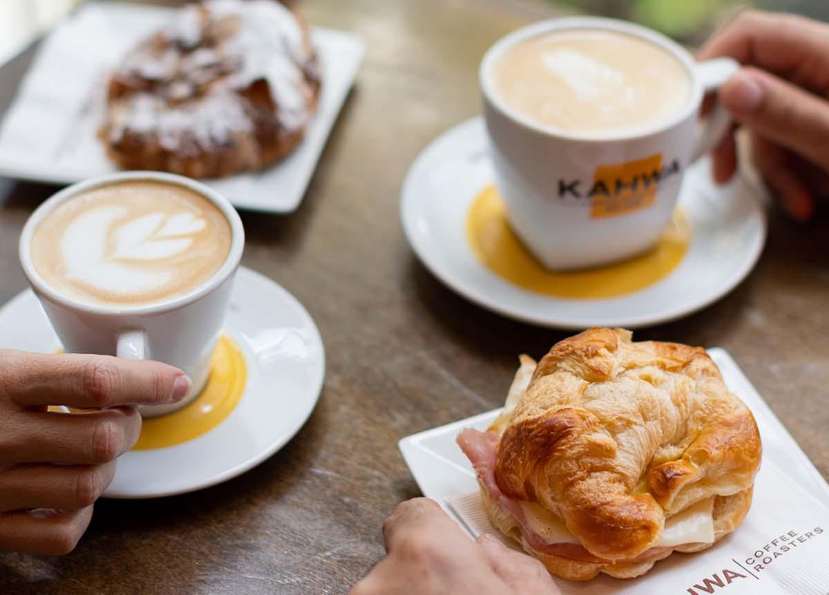 Coffee at Kahwa Coffee, specialty coffee shop in Tampa-St. Petersburg