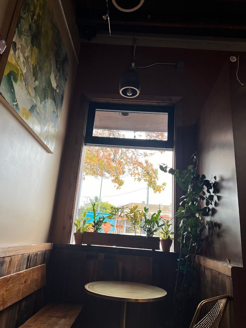 Interior of Jerusalem Coffee House, specialty coffee shop in Oakland