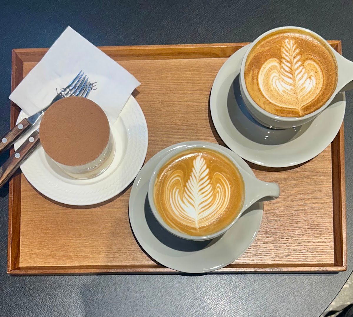 Coffee at LE FRAME, specialty coffee shop in Seoul