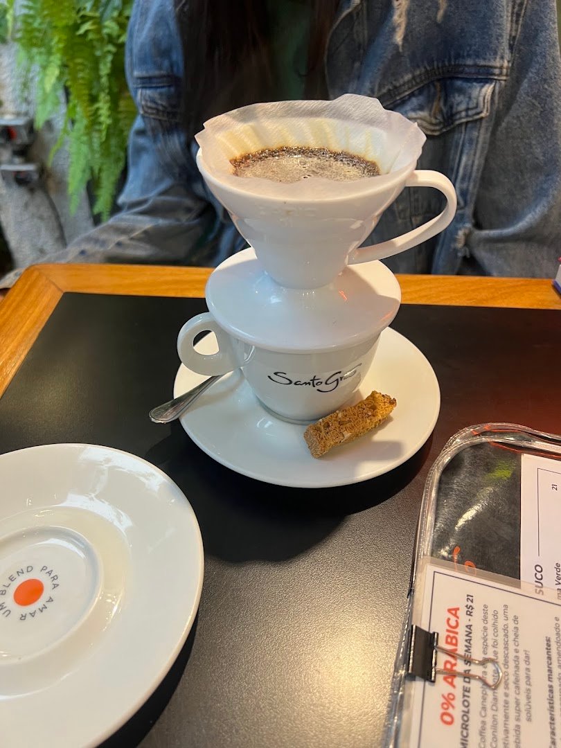 Coffee at Santo Grão - Vila Madalena, specialty coffee shop in São Paulo