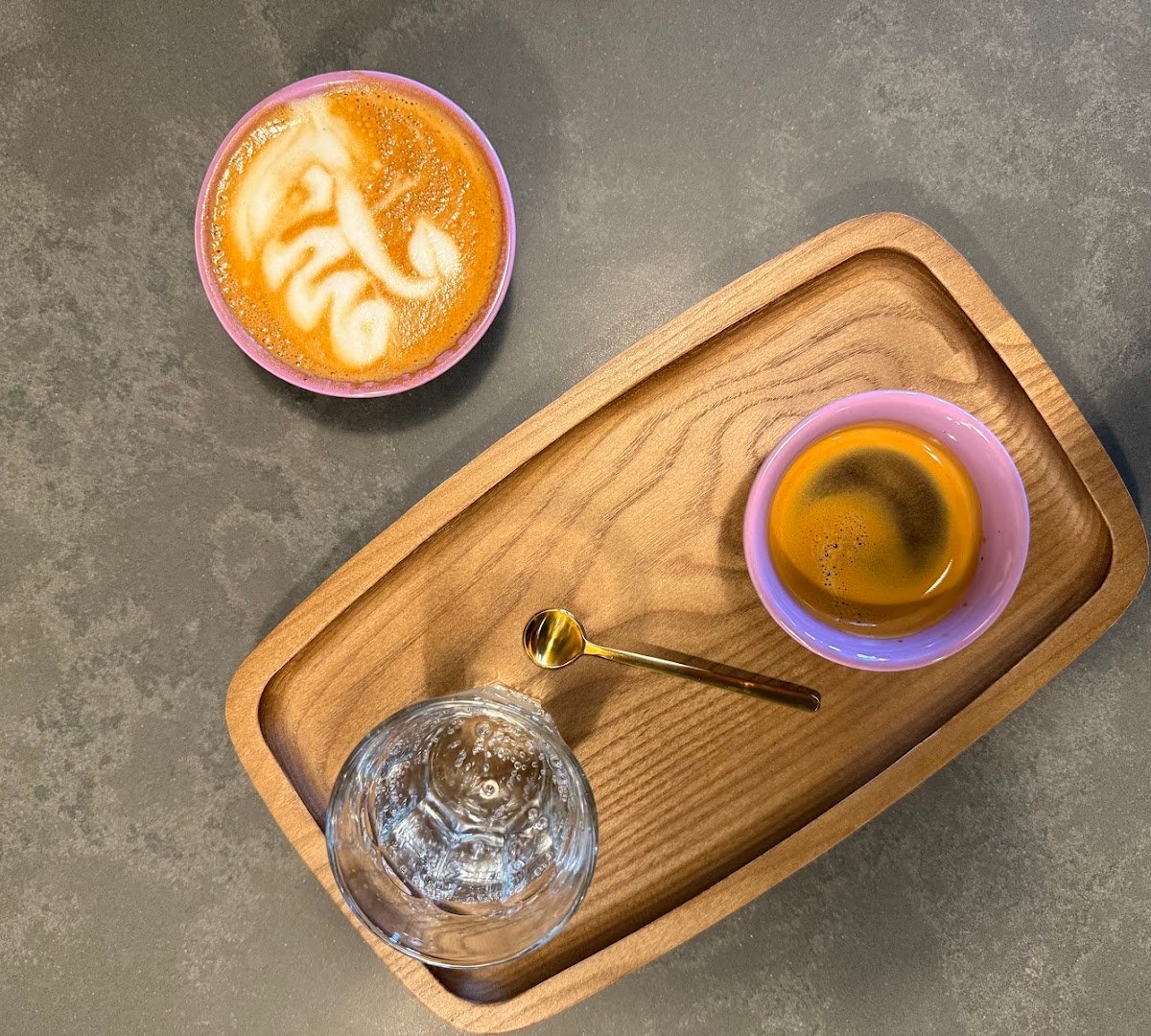 Coffee at NoFi slow bar, specialty coffee shop in San Antonio