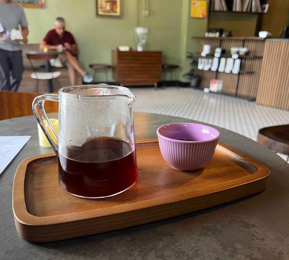 Coffee at NoFi slow bar, specialty coffee shop in San Antonio