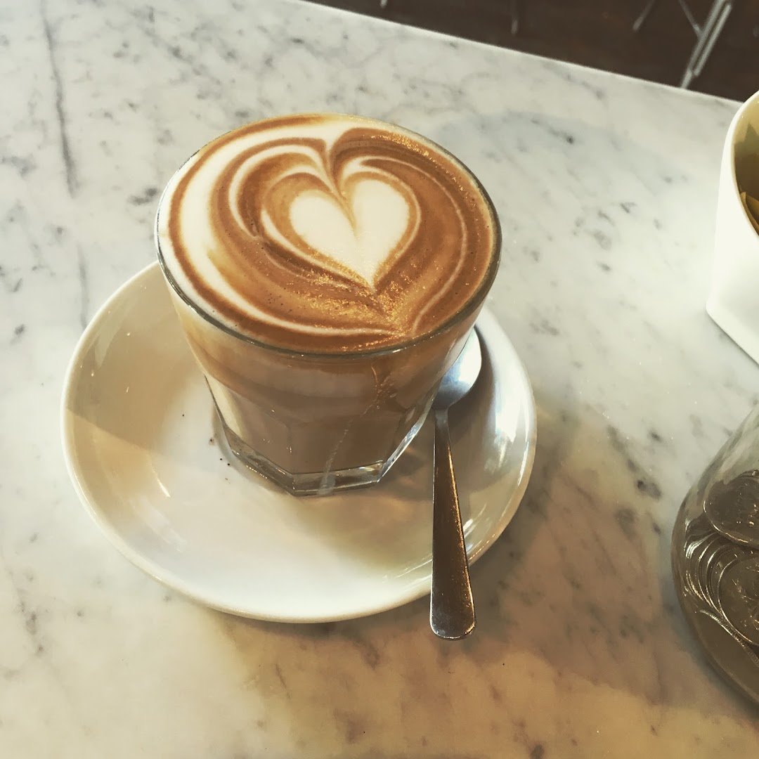 Coffee at Café de' Mercanti, specialty coffee shop in Montreal