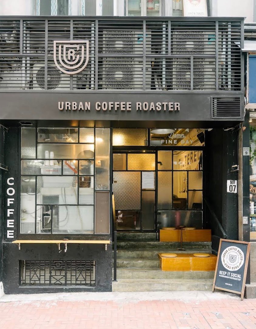 Storefront of Urban Coffee Roaster, specialty coffee shop in Hong Kong