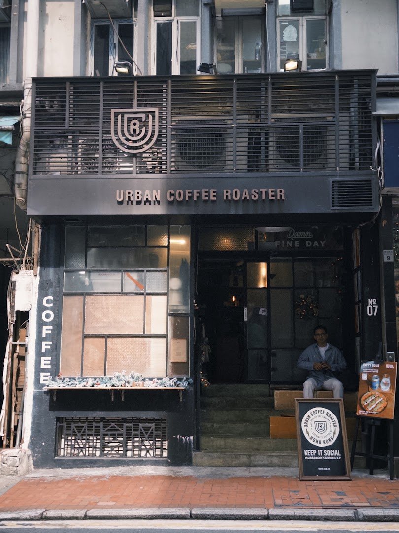 Storefront of Urban Coffee Roaster, specialty coffee shop in Hong Kong