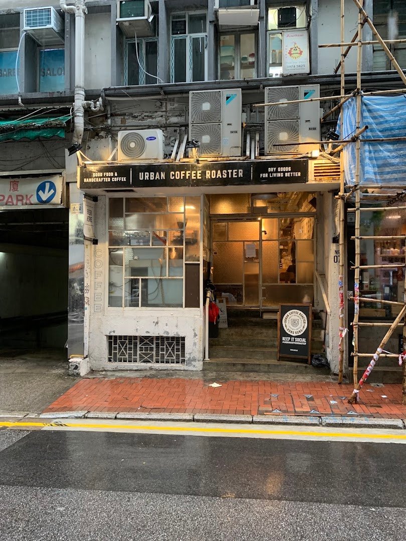 Storefront of Urban Coffee Roaster, specialty coffee shop in Hong Kong