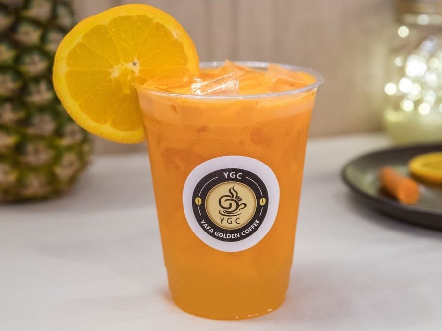 Coffee at Yafa Golden Coffee, specialty coffee shop in Indianapolis