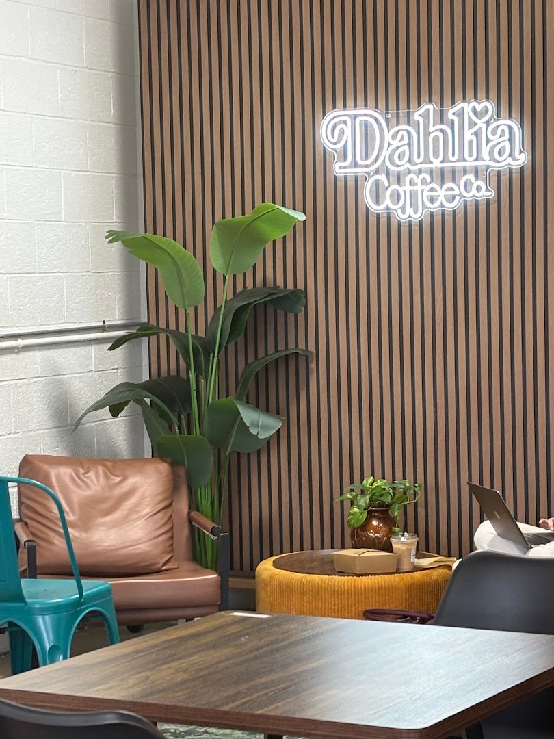 Interior of Dahlia Coffee Co, specialty coffee shop in Cleveland