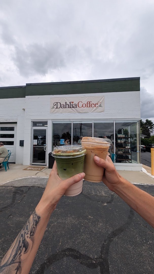 Storefront of Dahlia Coffee Co, specialty coffee shop in Cleveland