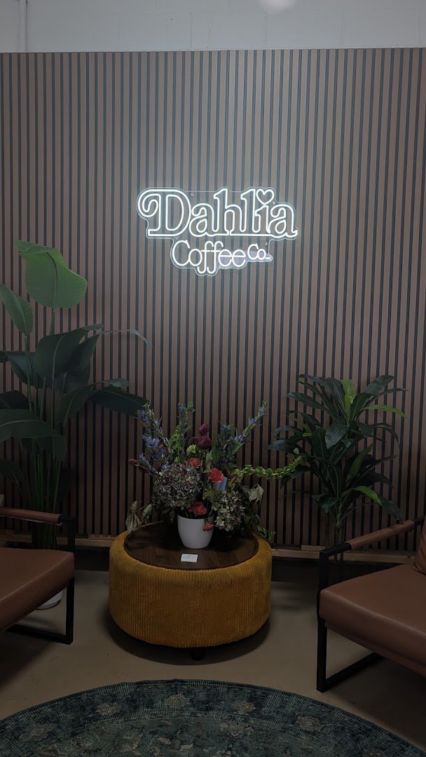 Interior of Dahlia Coffee Co, specialty coffee shop in Cleveland