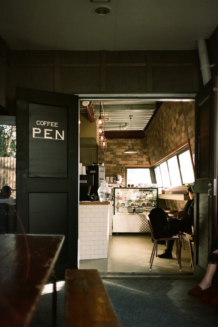 Interior of Coffee Pen, specialty coffee shop in Auckland