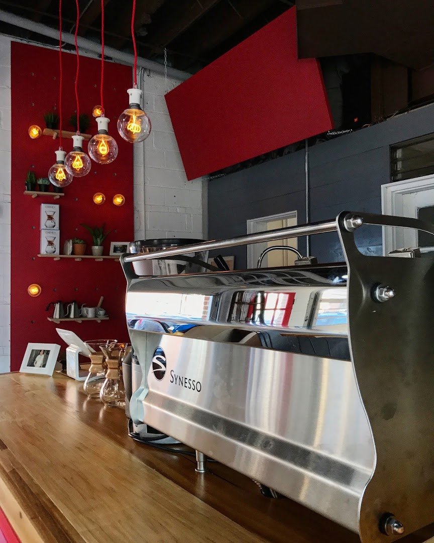 Interior of Herman's Coffee, specialty coffee shop in Philadelphia