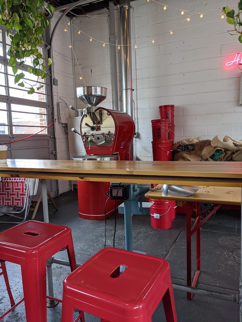 Interior of Herman's Coffee, specialty coffee shop in Philadelphia