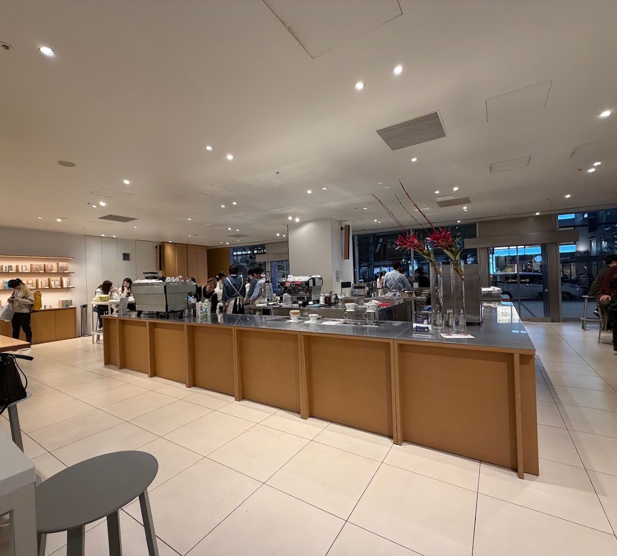 Interior of Blue Bottle Coffee - Shinjuku Cafe, specialty coffee shop in Tokyo
