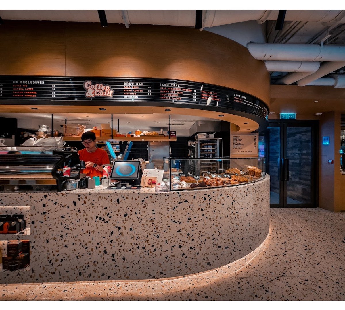 Interior of Elephant Grounds, specialty coffee shop in Hong Kong