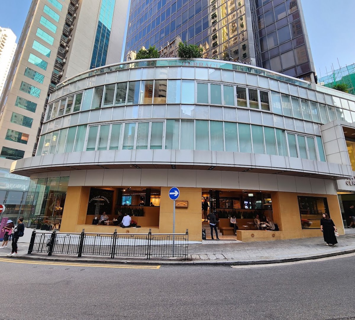 Storefront of Elephant Grounds, specialty coffee shop in Hong Kong