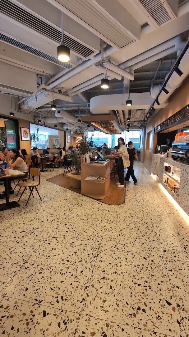 Interior of Elephant Grounds, specialty coffee shop in Hong Kong