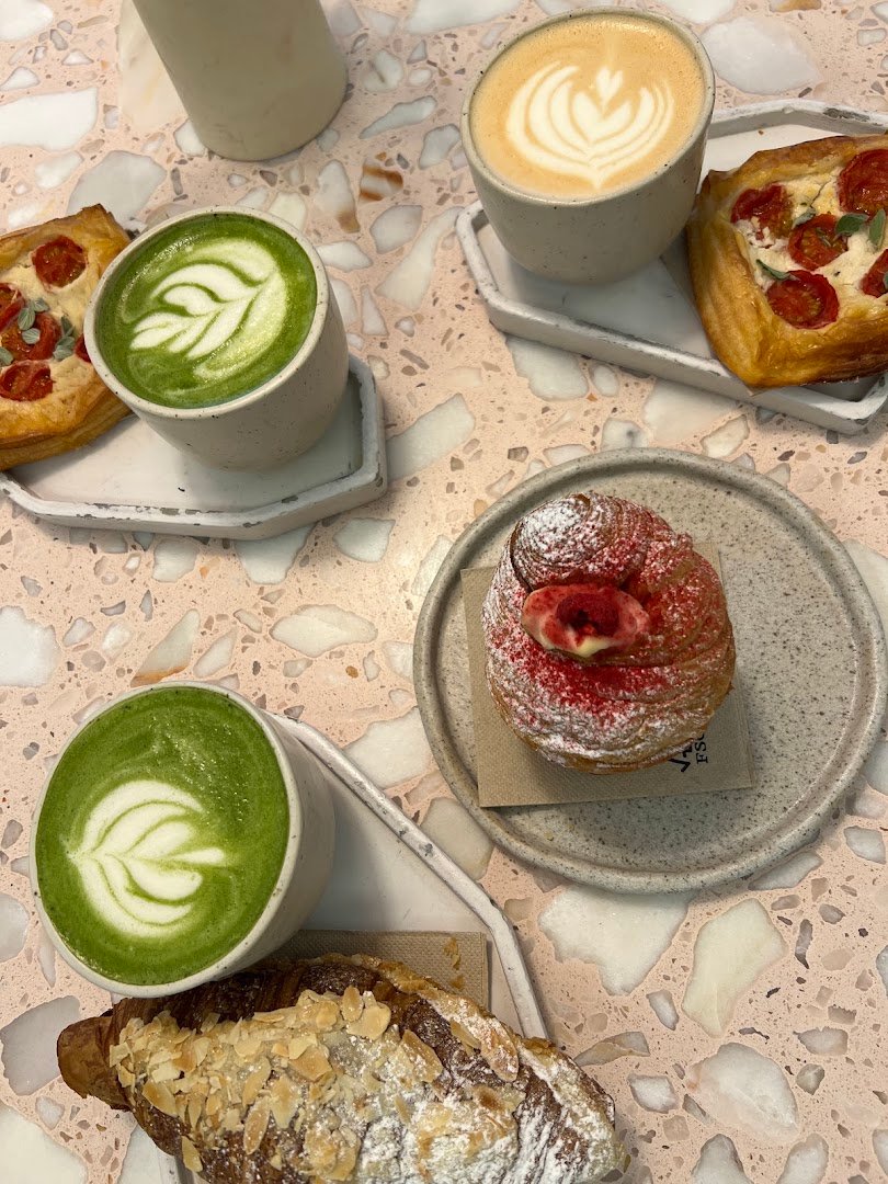 Coffee at KRAFIN Café & Bakery, specialty coffee shop in Prague