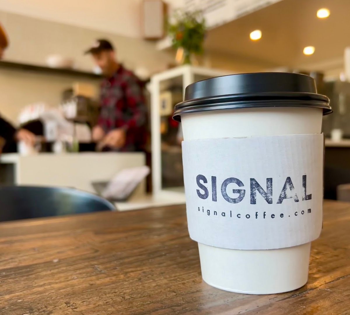Coffee at SIGNAL Coffee Roasters, specialty coffee shop in Oakland