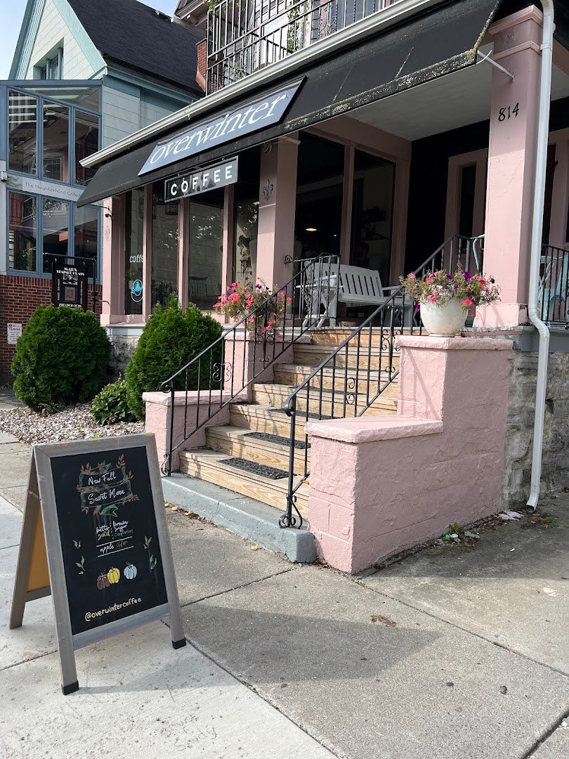Storefront of Overwinter Coffee - Elmwood Village, specialty coffee shop in Buffalo