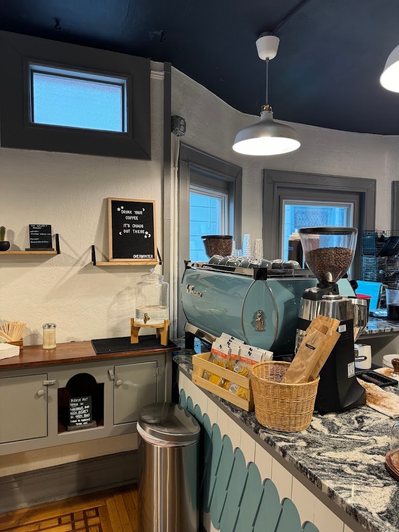 Interior of Overwinter Coffee - Elmwood Village, specialty coffee shop in Buffalo