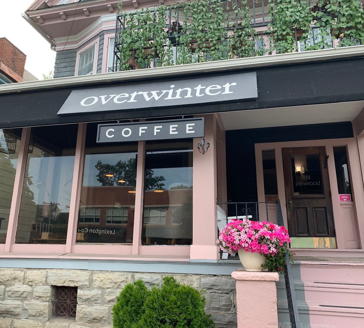 Storefront of Overwinter Coffee - Elmwood Village, specialty coffee shop in Buffalo