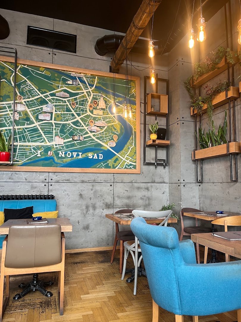 Interior of Loft Factory, Coffee & Food Bar, specialty coffee shop in Novi Sad