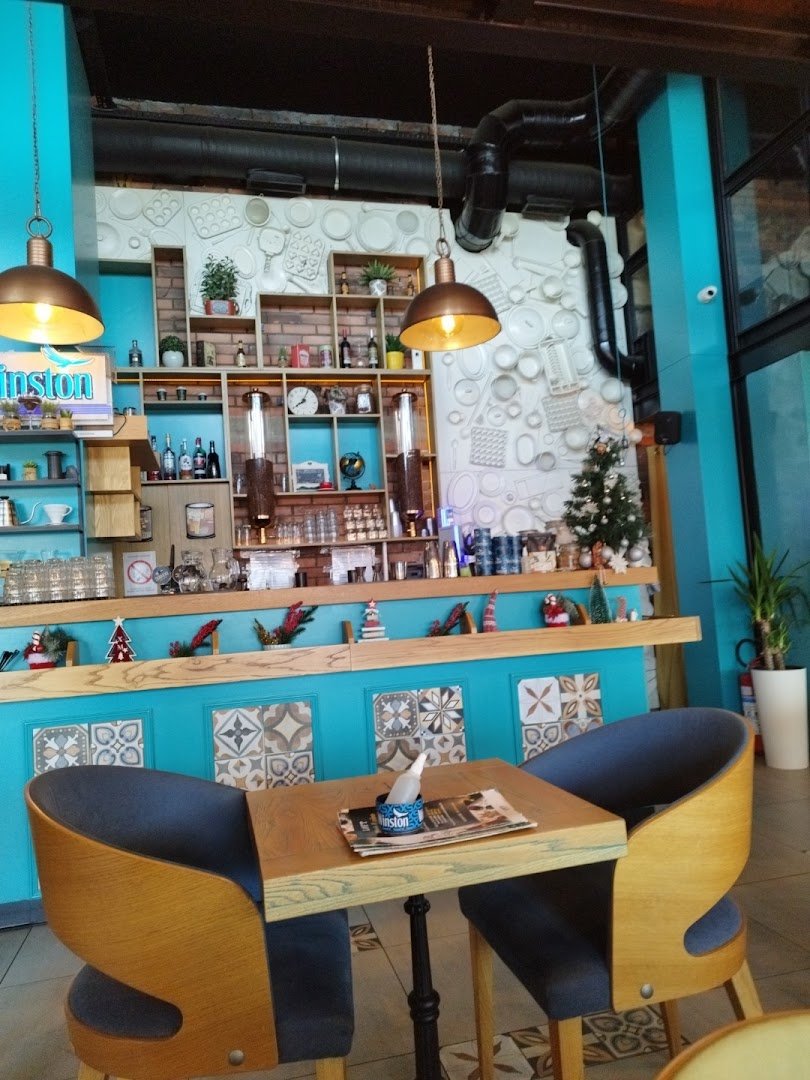 Interior of Loft Factory, Coffee & Food Bar, specialty coffee shop in Novi Sad