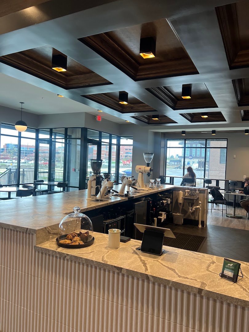 Interior of Indie Coffee Roasters, specialty coffee shop in Indianapolis