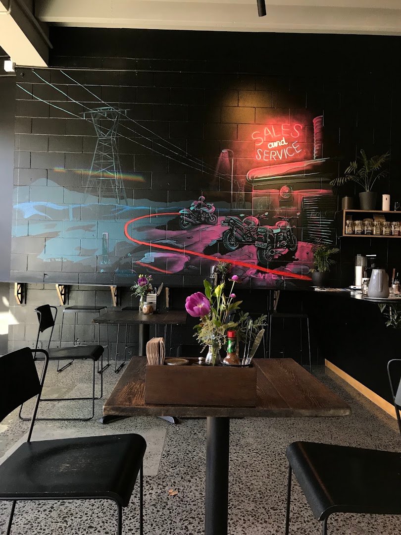Interior of The Rocket Store, specialty coffee shop in Auckland