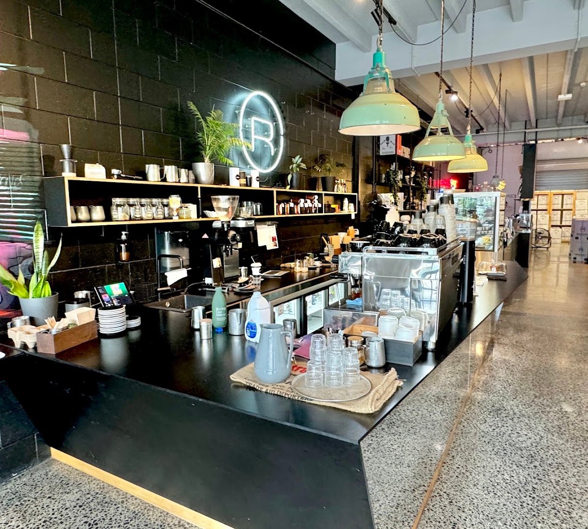 Interior of The Rocket Store, specialty coffee shop in Auckland