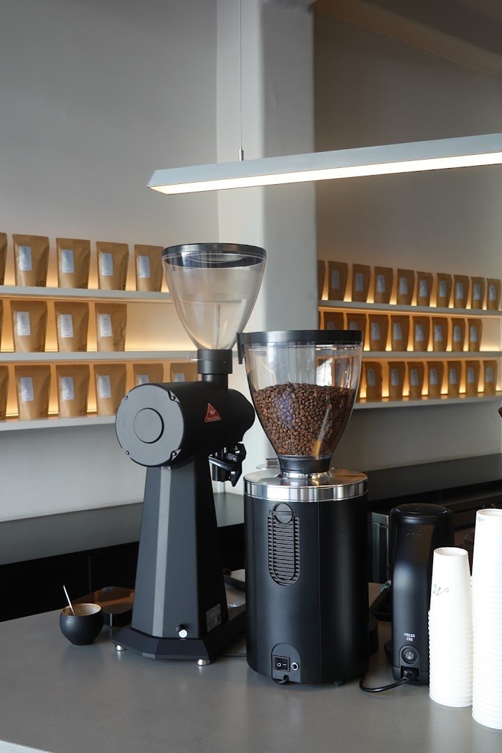 Interior of Maeve Coffee Roasters, specialty coffee shop in Auckland