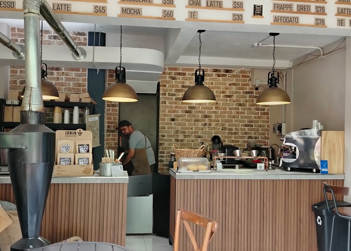 Interior of Sonoma café, specialty coffee shop in Mexico City