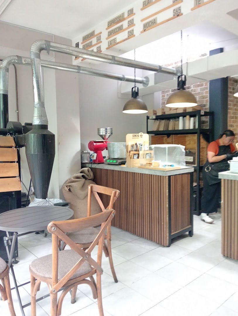 Interior of Sonoma café, specialty coffee shop in Mexico City