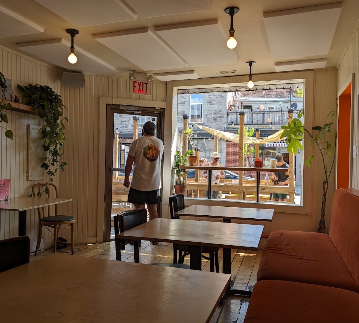 Interior of Helico, specialty coffee shop in Montreal