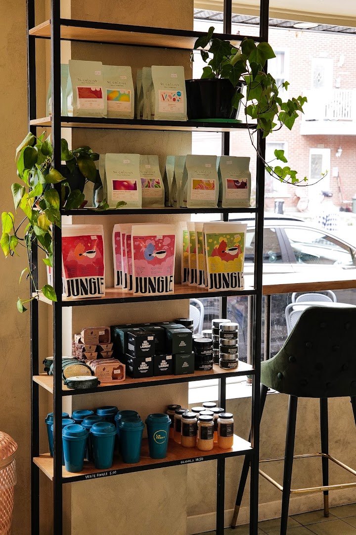 Interior of Helico, specialty coffee shop in Montreal