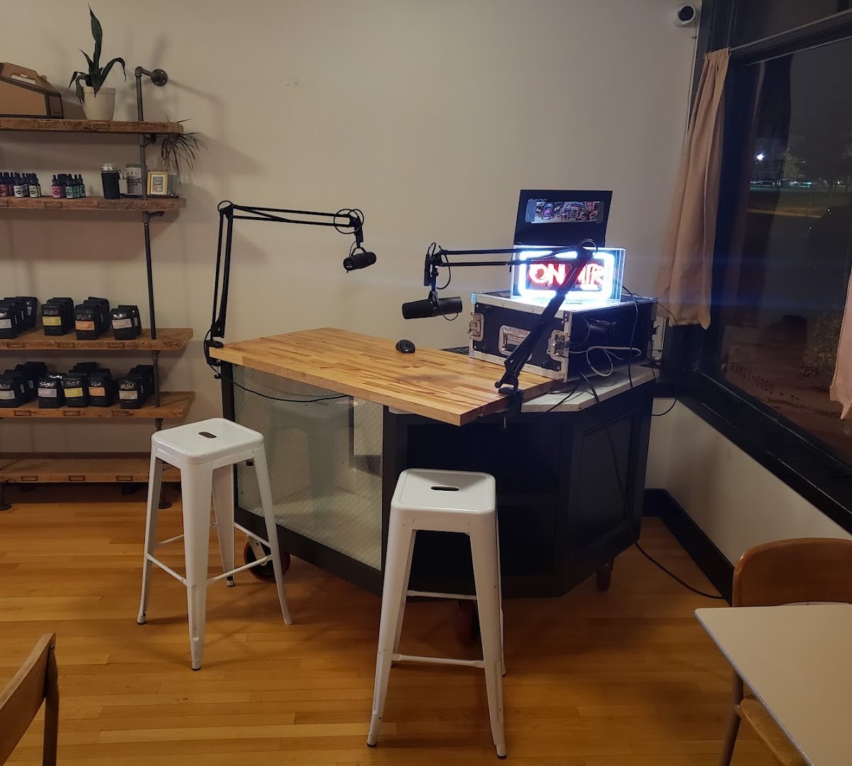 Interior of Five Watt Coffee, Lyndale, specialty coffee shop in Minneapolis