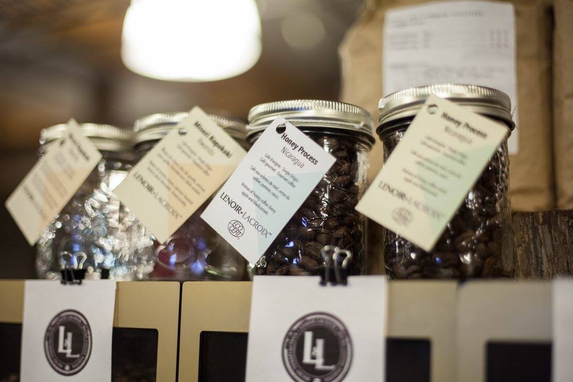 Coffee at Lenoir & Lacroix, specialty coffee shop in Montreal