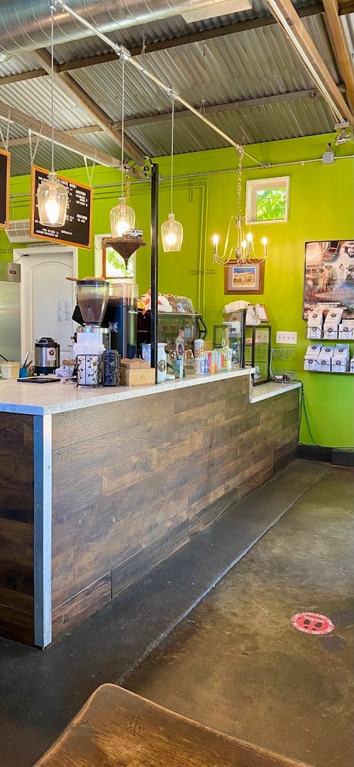 Interior of Manzanita Roasting Company and Coffee House, specialty coffee shop in San Diego