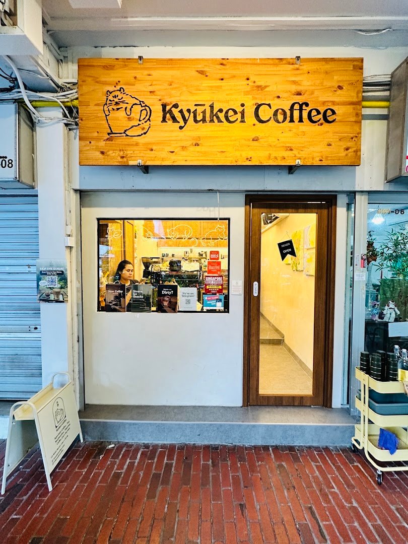 Storefront of Kyuukei Coffee | Alexandra, specialty coffee shop in Singapore