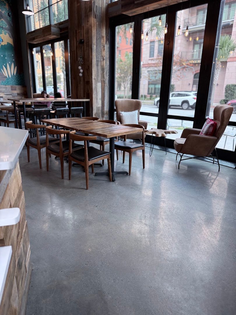Interior of Foxtail Coffee - Riverside Savannah, specialty coffee shop in Savannah