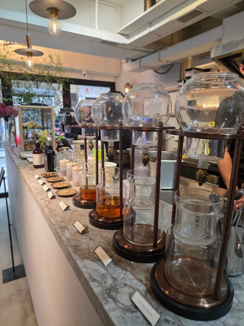Interior of MUSE, specialty coffee shop in Hong Kong