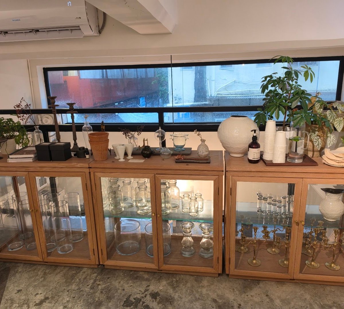 Interior of MUSE, specialty coffee shop in Hong Kong