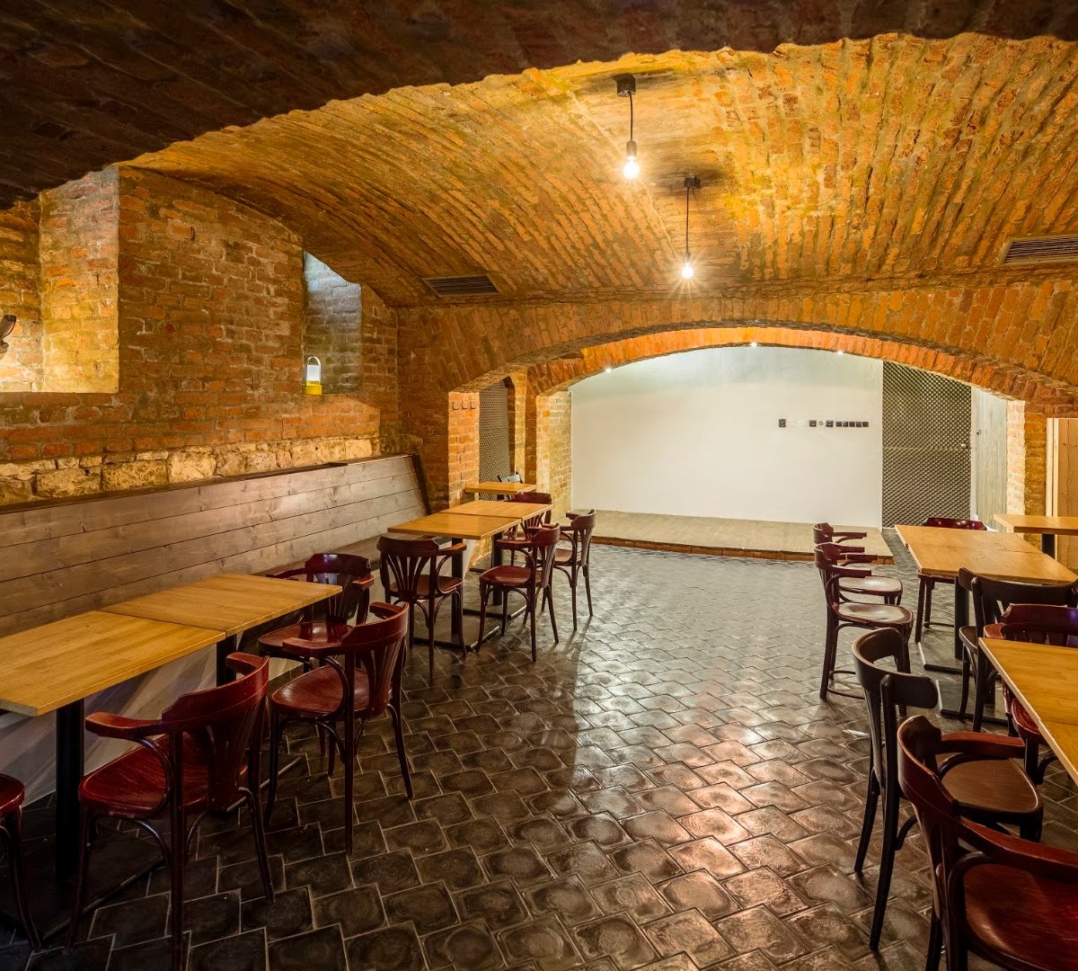 Interior of SLOW Café, specialty coffee shop in Prague