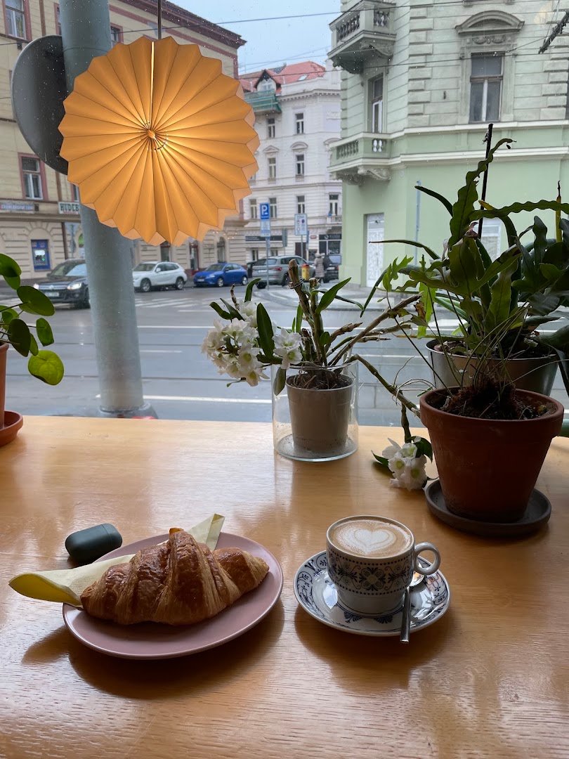 Coffee at SLOW Café, specialty coffee shop in Prague