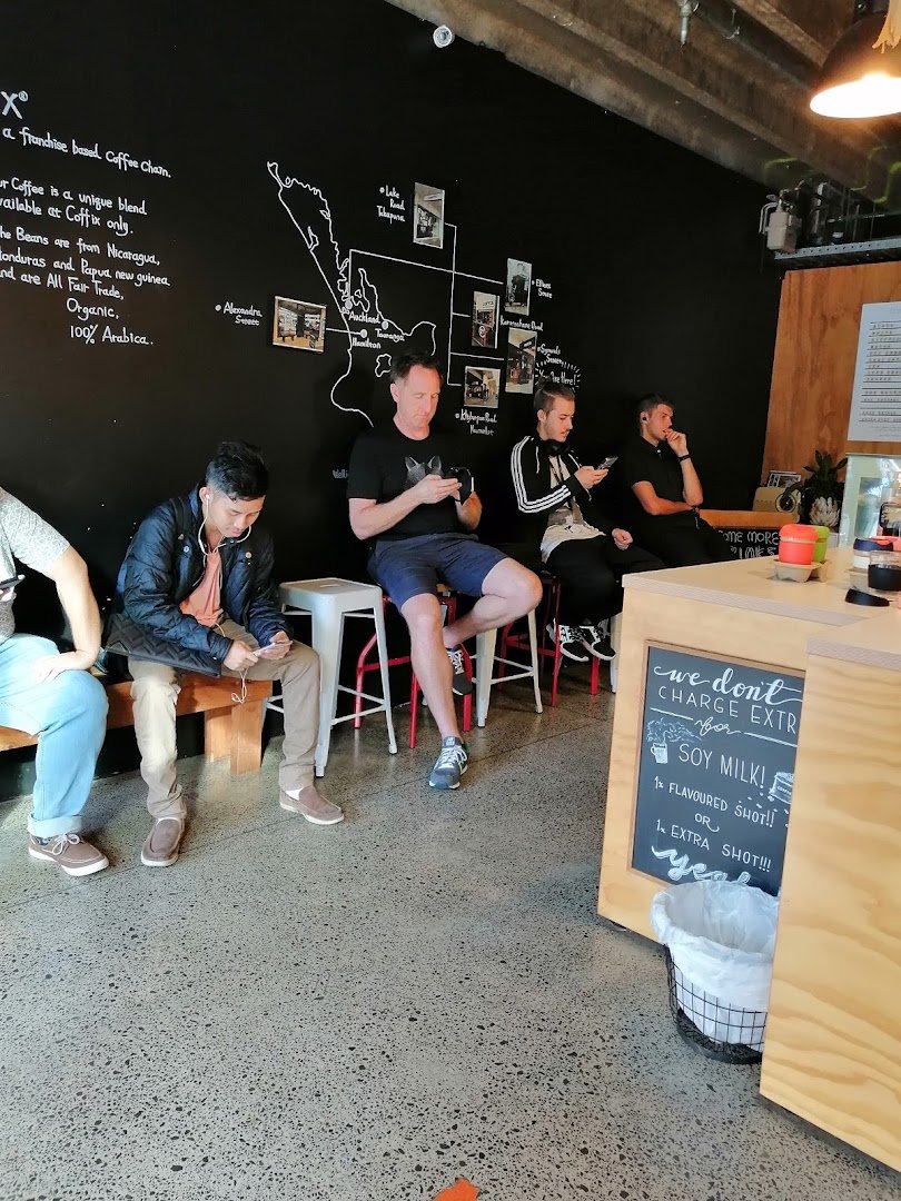 Interior of Coffix, specialty coffee shop in Auckland