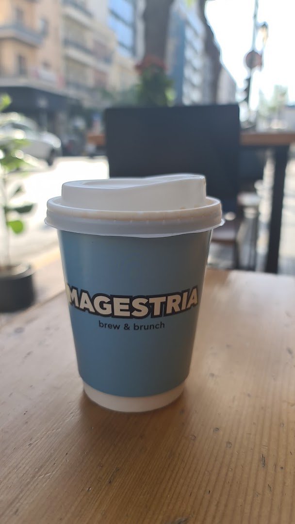 Coffee at Magestria Coffee Roasters, specialty coffee shop in Athens