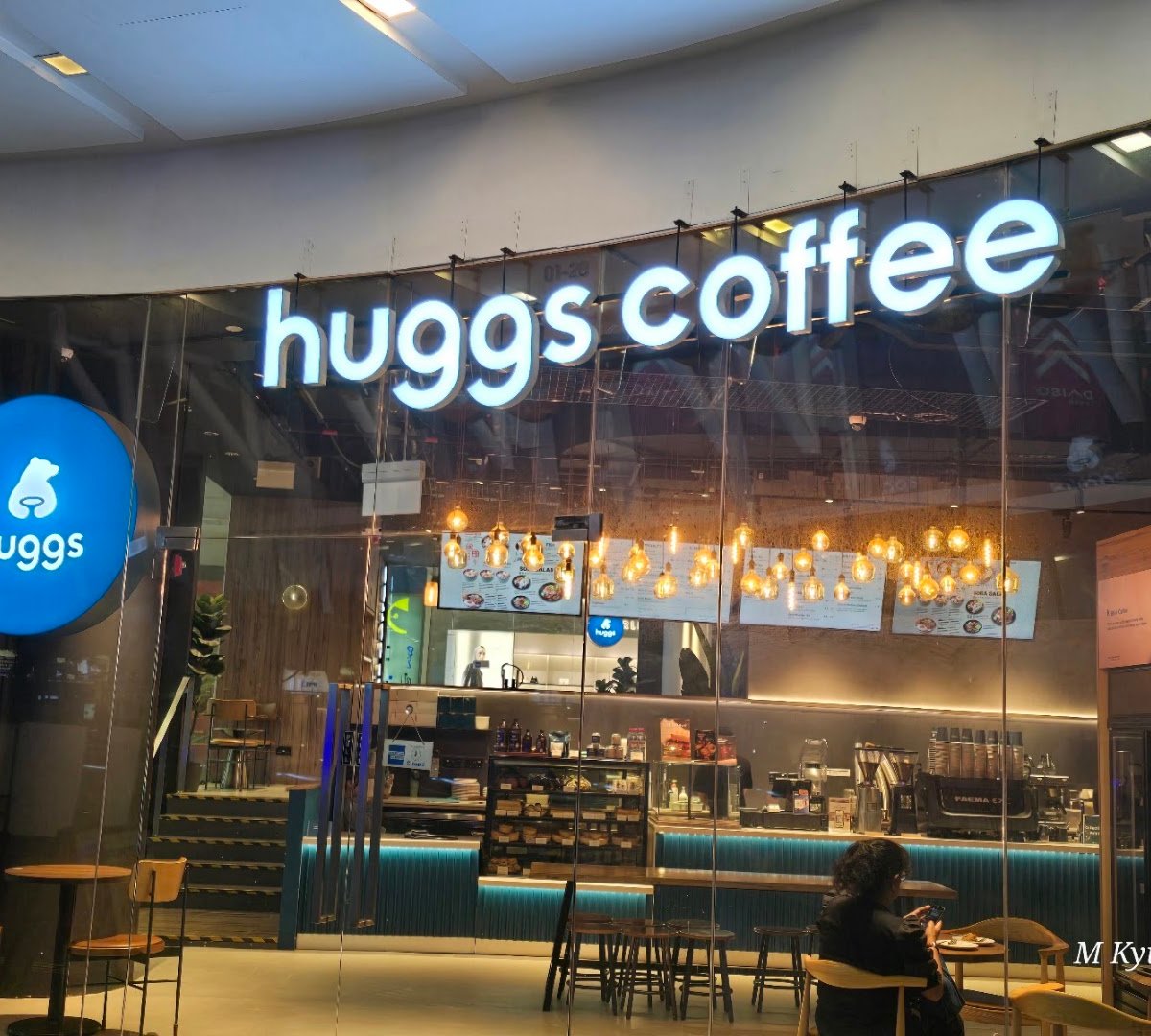 Storefront of Huggs Coffee, specialty coffee shop in Singapore